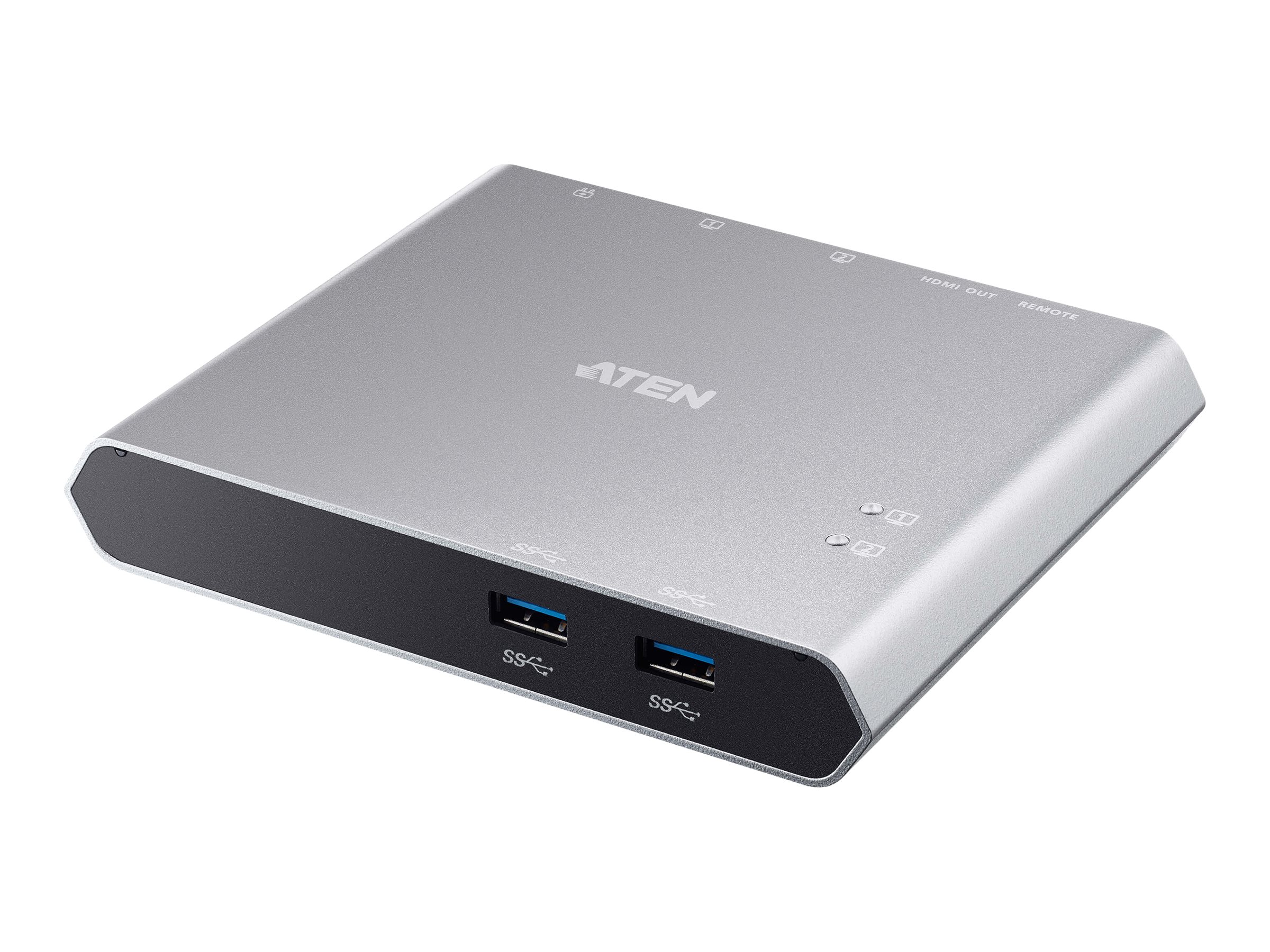 Aten | US3310-AT 2-Port USB-C Dock Switch with Power Pass-through