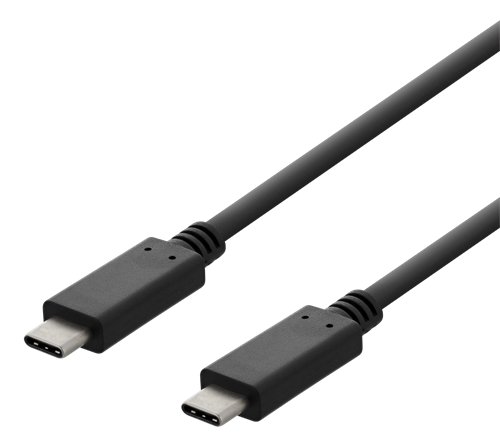 Kabelis DELTACO USB 2.0 USB-C - USB-C krovimo kabelis,3A,3m,juodas/USBC-2003