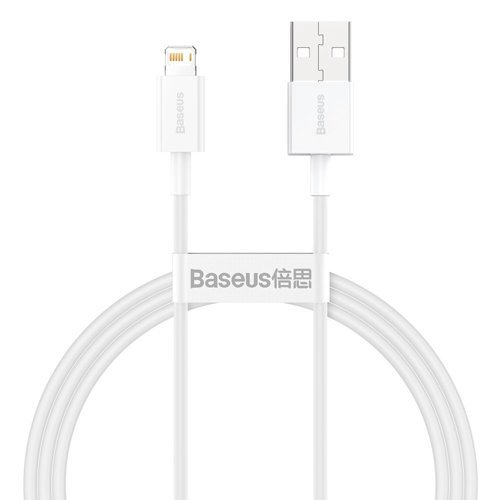 Kabelis BASEUS USB2.0 A kištukas - IP Lightning kištukas 1.0m baltas Superior serijos