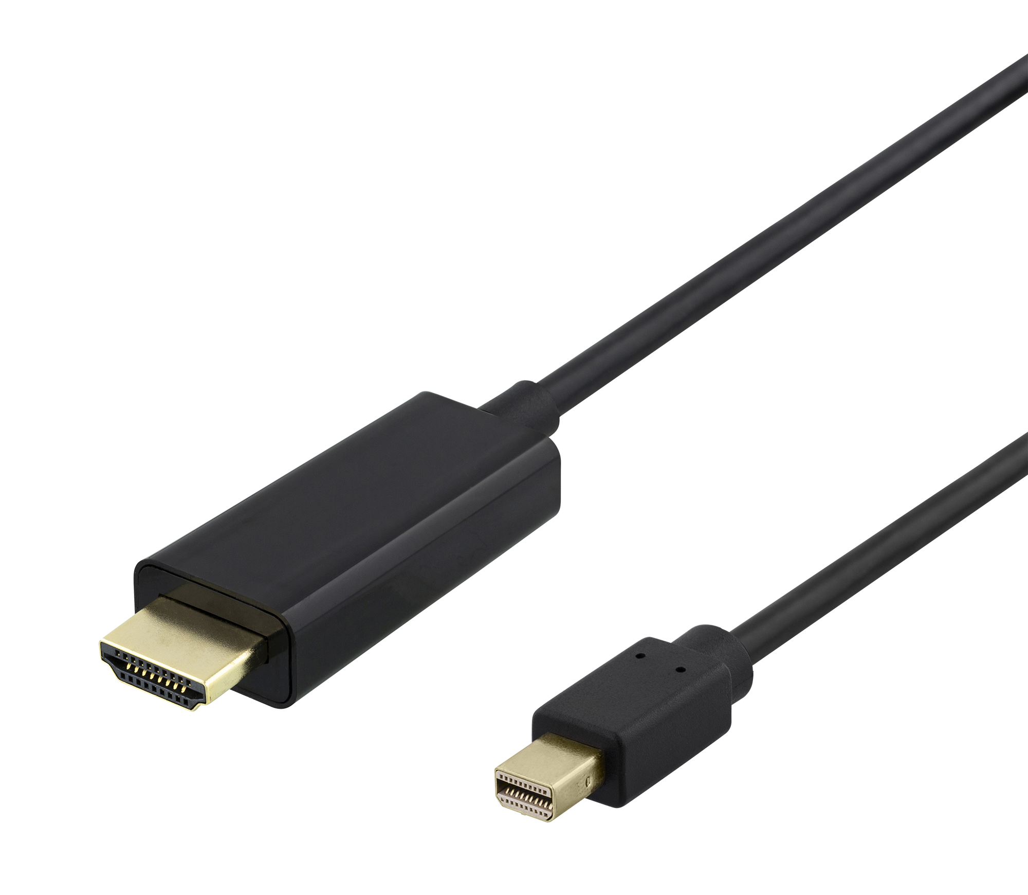 DELTACO miniDisplayPort į HDMI laidas, 4K UHD, 1m, juodas• 1m • 4K UHD esant 30 Hz • 10,2 Gb/s pra