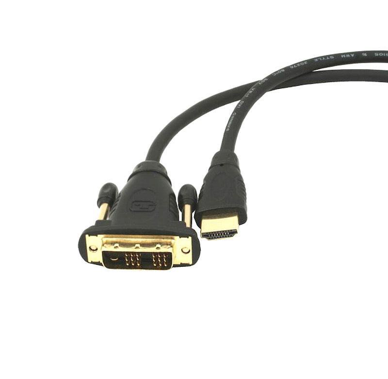 Audio kabelis Gembird monitoriaus kabelis HDMI/DVI-DM (18+1) 1.8m  Cablexpert  HDMI to DVI-D  1.8