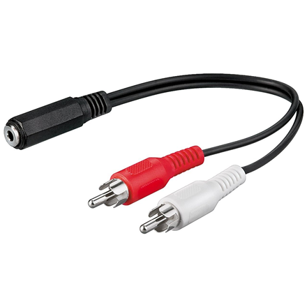 Audio kabelis Goobay  Audio cable adapter, 3.5 mm  50092