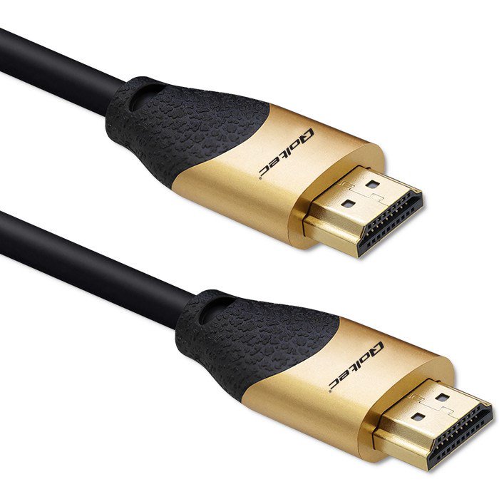 Qoltec 50355 HDMI v2.1 kabelis Itin didelės spartos 8K  60 Hz  28AWG  AUKSAS  2 m