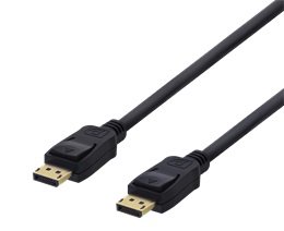 DELTACO DisplayPort monitor cable, for Lenovo monitors, Ultra HD in 60Hz, 21.6Gb / s, 2m, blackDispl