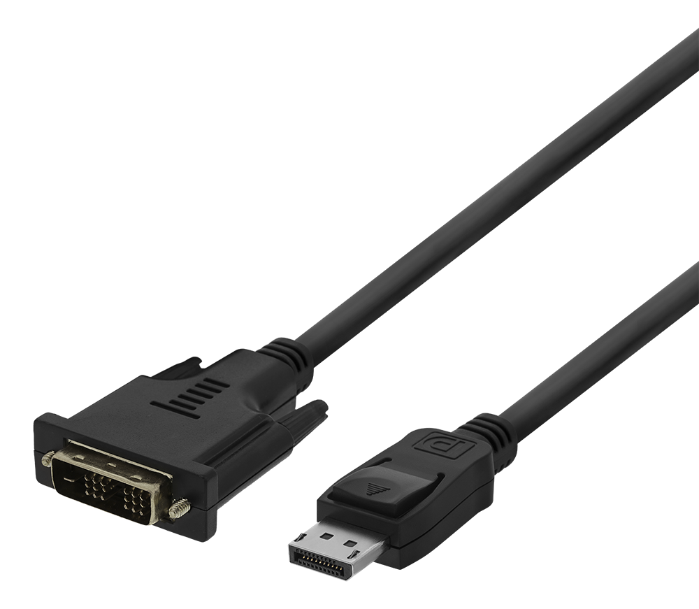 DELTACO DisplayPort – DVI-D vieno jungties kabelis, 1080p 60Hz, 3m, juodasPuikus laidas jums, turi