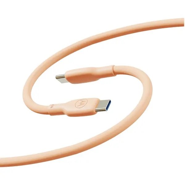 Motorola Silicone Cable C-C 5A 2m, Peach Fuzz