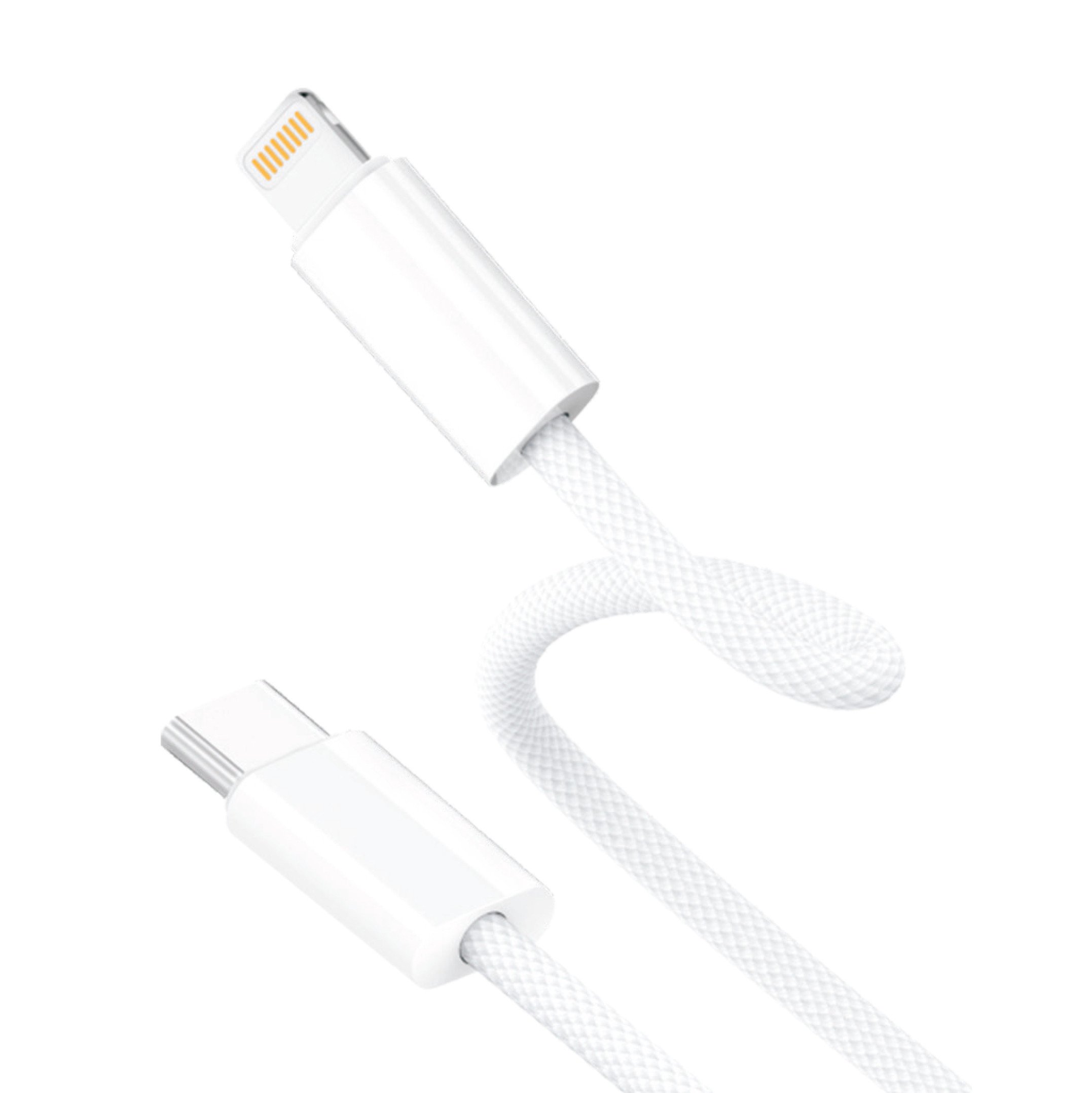 D-Fruit cable USB-C - Lightning 1m, white (DF118)