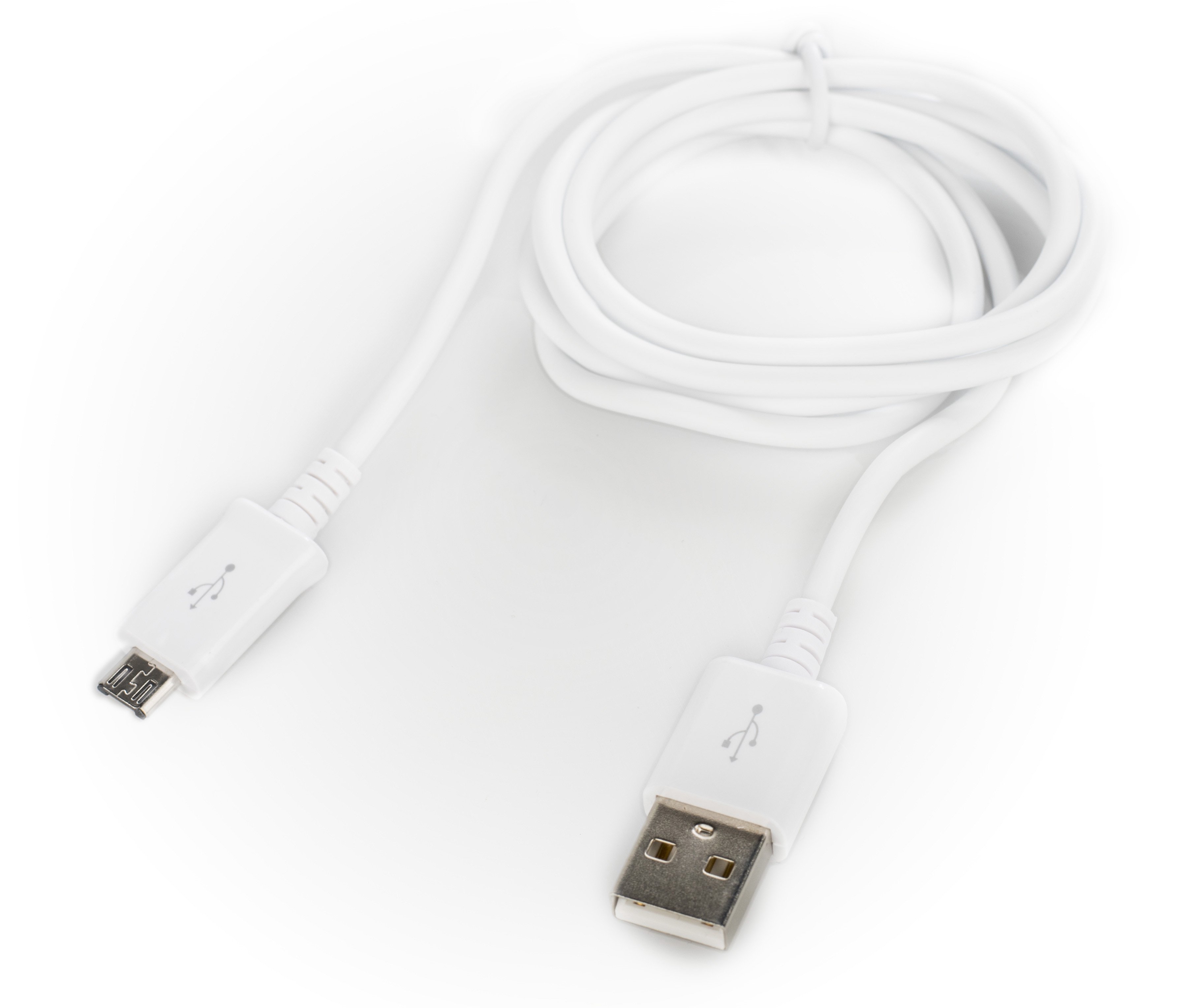 Platinet cable microUSB 1m, white