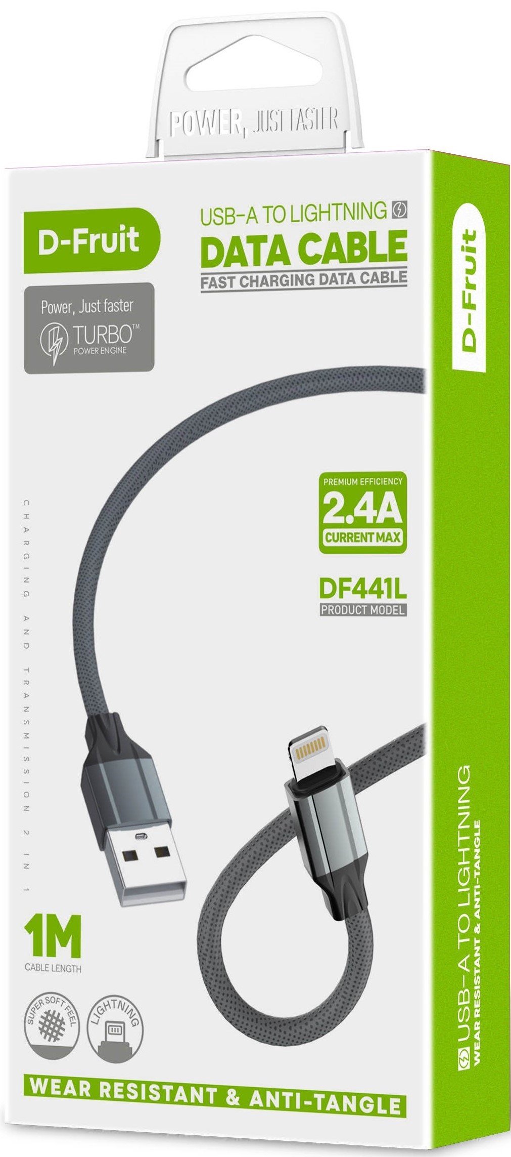 D-Fruit cable USB-A - Lightning 1m (DF441L)