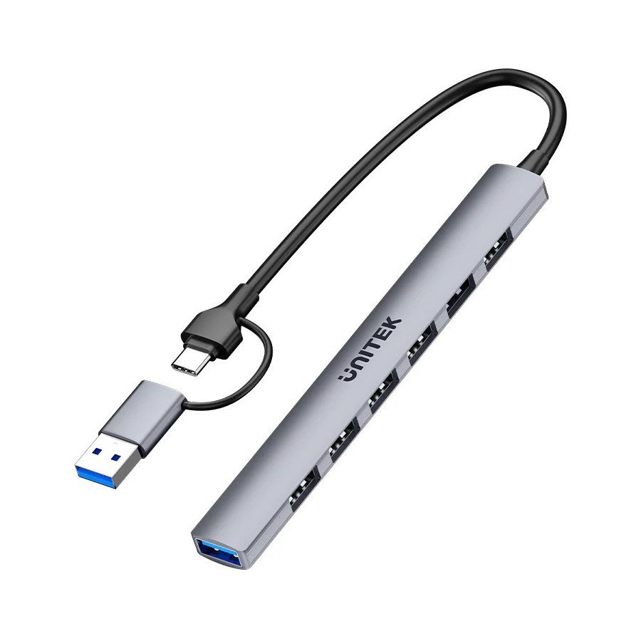 Unitek H1209AGY01 USB-A 5Gbps 7in1 USB šakotuvas