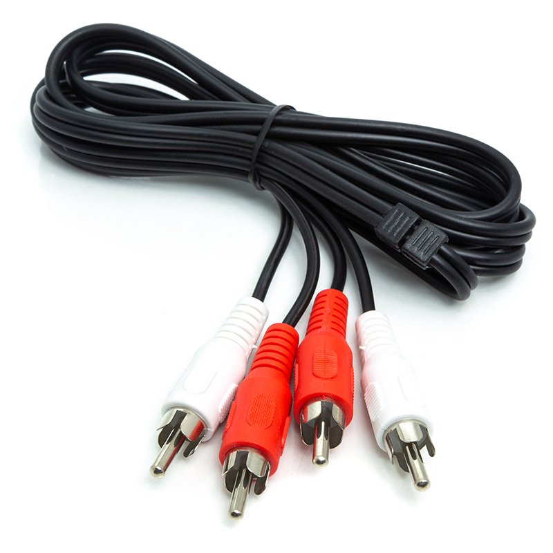 Audio kabelis 2x RCA - 2x RCA, 1m