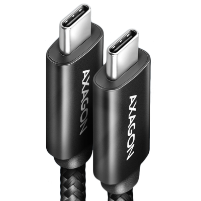 Axagon Data and charging USB4 Gen 3x2 cable length 1 m. PD 100W, 5A, 8K Full Ultra HD video