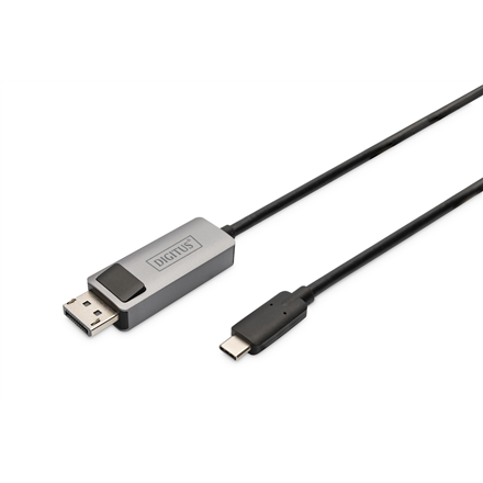 Audio kabelis Digitus  Bi-directional Adapter Cable  DB-300334-020-S  USB-C to DP USB-C  Display