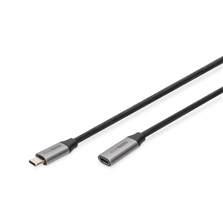 Audio kabelis Digitus  USB-C/M to USB-C/F Extension Cable  DB-300230-010-S  USB-C to USB-C USB C,