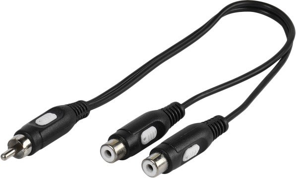 Vivanco cable 1xRCA - 2xRCA 0.2m (46027)