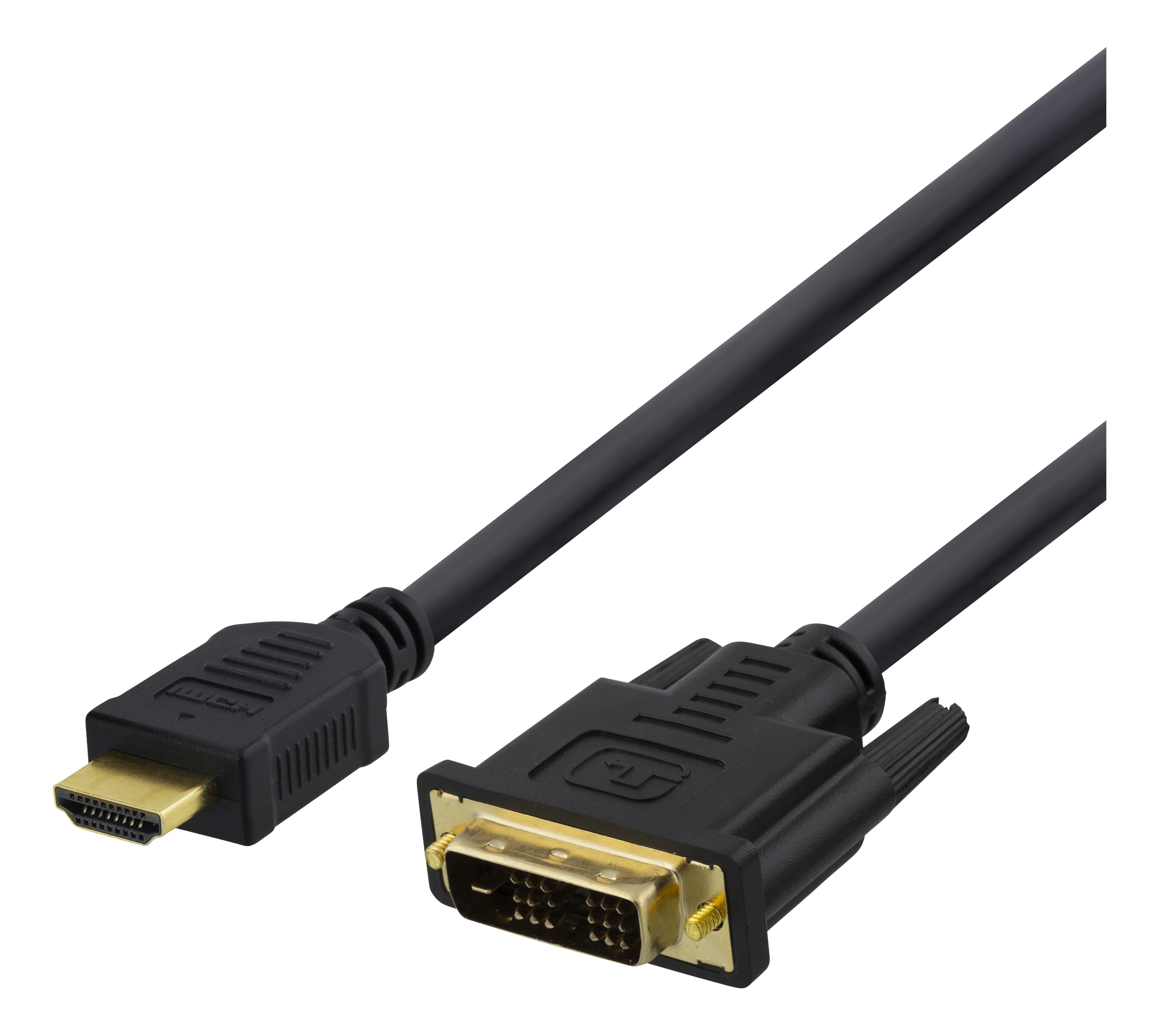 DELTACO HDMI – DVI kabelis, 7 m, „Full HD“, juodasHDMI – DVI adapterio kabelis, skirtas HDMI šalti