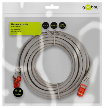 GOOBAY CAT6 U/UTP HARMAA 5M RETAIL POLYB.