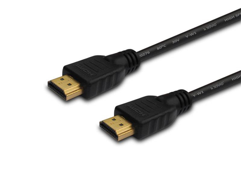 Kabelis SAVIO cl-75 HDMI(M)-HDMI(M),20m,black