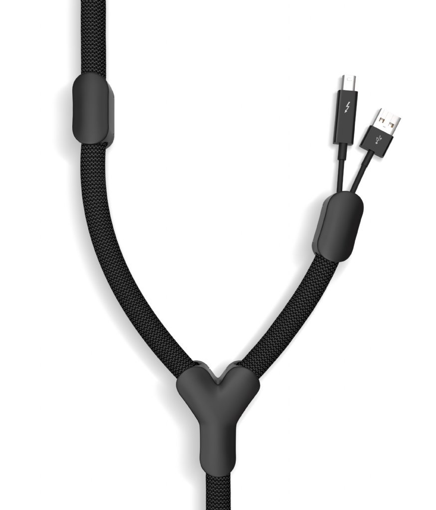 Bluelounge Soba - Finally a sensational innovative cable sleeving! - Grå/Vit