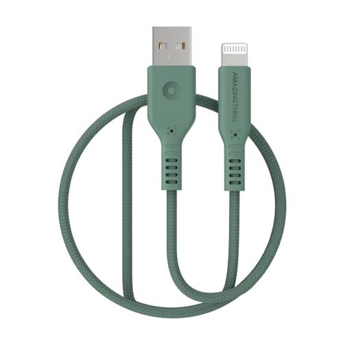 Premium MFI sertifikuotas kabelis USB - Lightning, 1.1m (žalias)