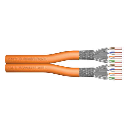 Audio kabelis Digitus  Cat 7 S/FTP installation cable, duplex, Dca-s1a d1 a1  DK-1743-VH-D-1