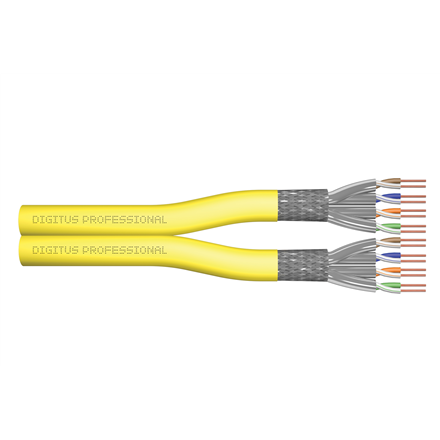 Audio kabelis Digitus  Cat 7A S/FTP, installation cable, duplex, Dca-s1a d1 a1  DK-1743-A-VH-D-5