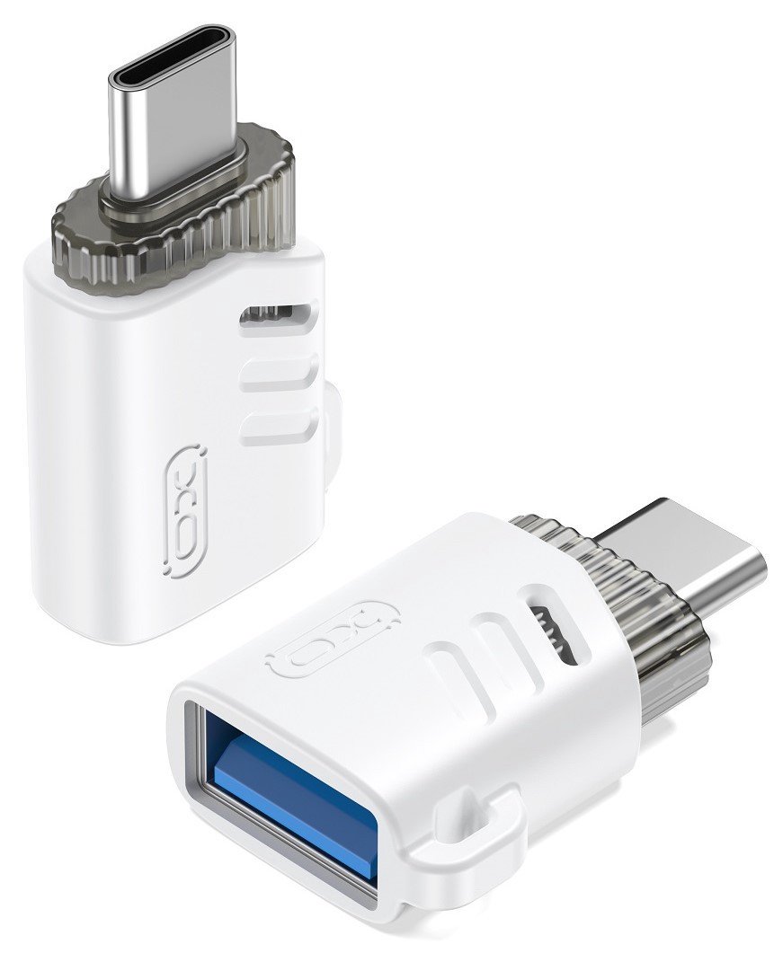 XO adapter USB-USB-C OTG, white (NB256B)