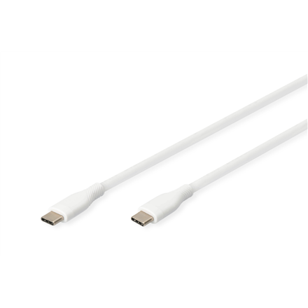 Audio kabelis Digitus Silicone Connection Cable  AK-300341-010-W  USB-C to USB-C