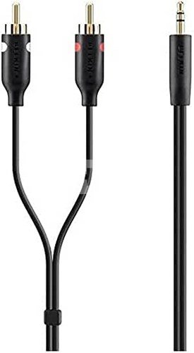 Belkin Stereo to RCA Cable 2m Y-Audio-Cable black F3Y116BT2M