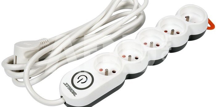 Power strip Sthor T72357 5 sockets 3 m white (72357)