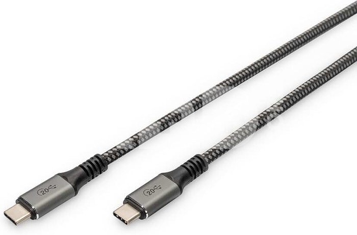 DIGITUS USB 4.0 Typ-C Cable 3m AL-Case PP braid 4K/60Hz PD3.0