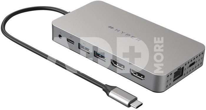Hyper | HyperDrive Universal USB-C 10-in1 Dual HDMI Mobile Dock | Ethernet LAN (RJ-45) ports 1 | HDMI ports quantity 2