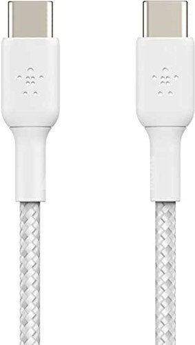 Belkin USB-C/USB-C Cable 1m coated, white CAB004bt1MWH