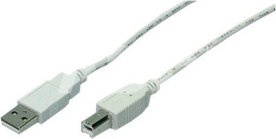 Logilink USB 2.0 A to USB 2.0 B Cable USB A male, USB B male, 1.8 m, Grey