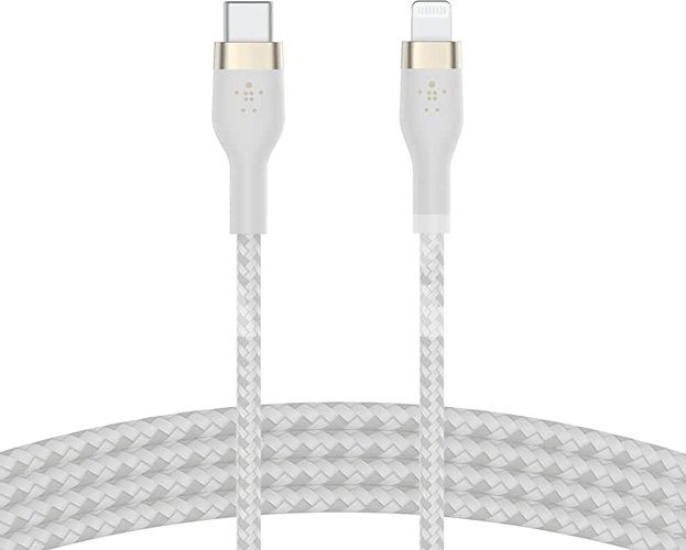 Belkin Flex Lightning/USB-C 15W 2m mfi. cert. white CAA011bt2MWH