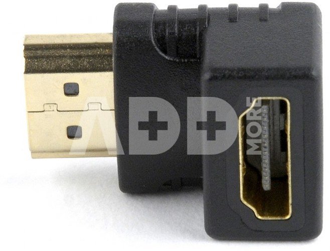 Cablexpert HDMI right angle adapter, 90° downwards
