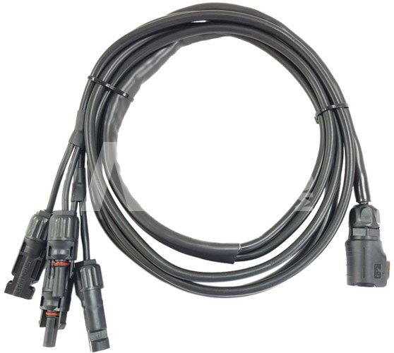 B&W Energy Case Anschlusskabel für zwei MC4 Stecker black