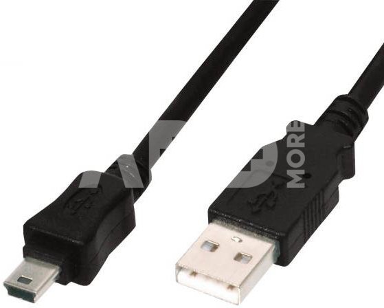 Digitus Connection cable USB A / miniUSB B M/M 1,8 m black