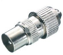 Vivanco coaxial connector, metal (48011)