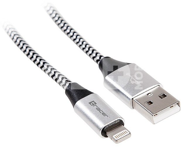 Tracer Cable USB 2.0 iPhone AM lightning 1,0m black-silver