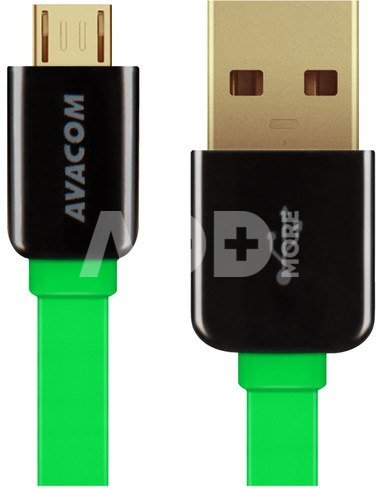 AVACOM MIC-120G USB CABLE - MICRO USB, 120CM, GREEN