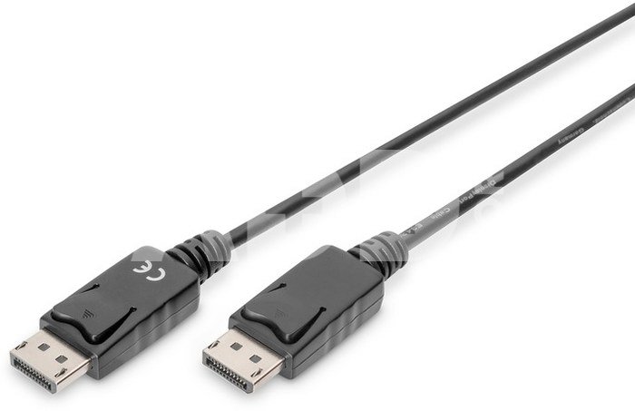 Digitus Connection Cable DisplayPort with snaps 1080p 60Hz FHD Type DP / DP M / M black 1m