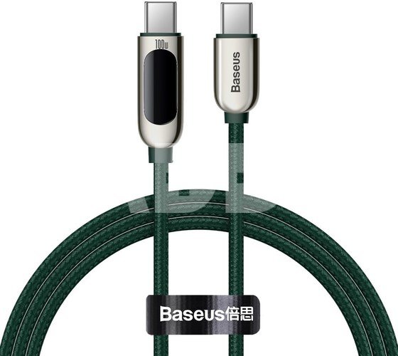 Baseus Display Cable USB-C to USB-C 100W 1m (green)