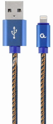 Gembird Cable USB 8 pin premium jeans 2 m
