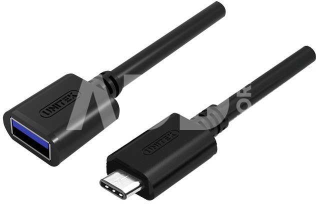 Unitek ADAPTER USB TYP-C TO USB AF 0,15m; Y-C476BK