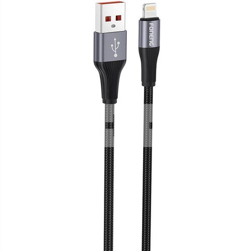 Foneng X112 USB-A to Lightning cable 2.4A, 1m (black)