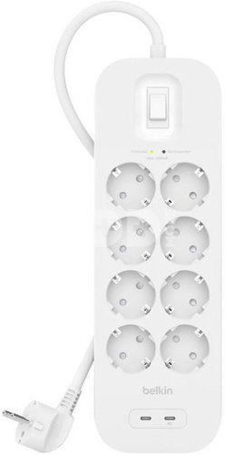 Belkin Surge Socket 8-fold, 2xUSB-C 900J. SRB004vf2M