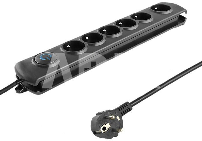 Qoltec Surge protector | 6 gniazd | 3,0m