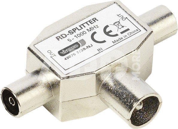 Vivanco radio two-way splitter (48075)