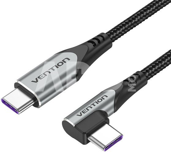 USB 2.0 angle cable Vention TAKHG C to C 5A 1.5m (gray)